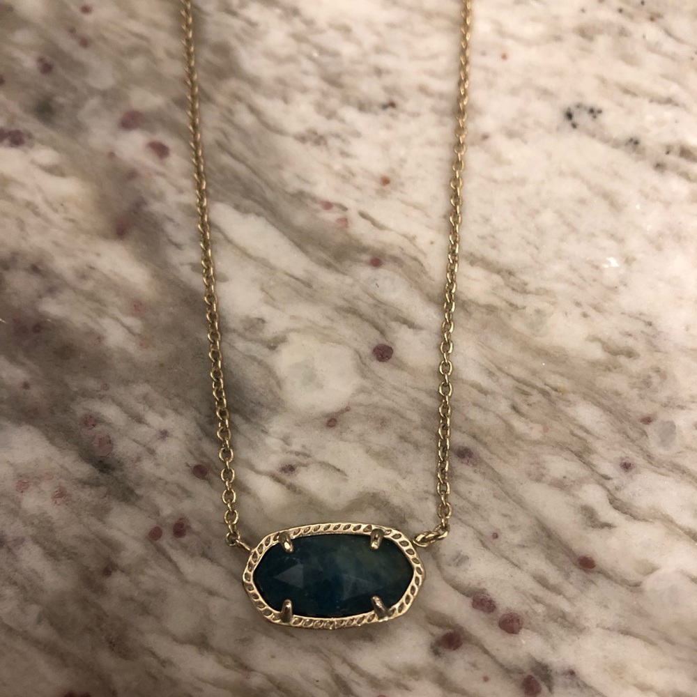 Kendra Scott Elisa Green Pendent Necklace